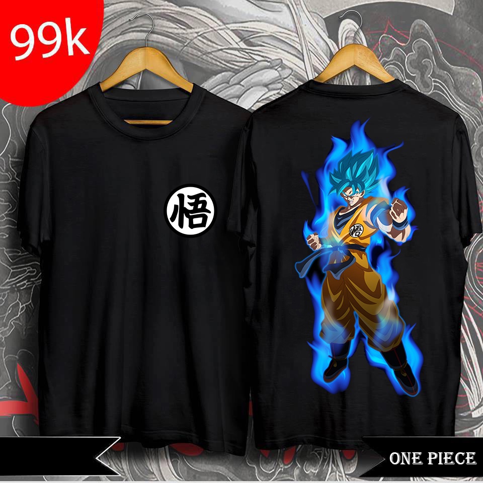 ⚡️FREESHIP⚡️Áo Thun In Hình GoKu Super Saiyan "7 Viên Ngọc Rồng" Dragon Ball Mẫu Đen Cực Chất - Áo Thun Dragon Ball