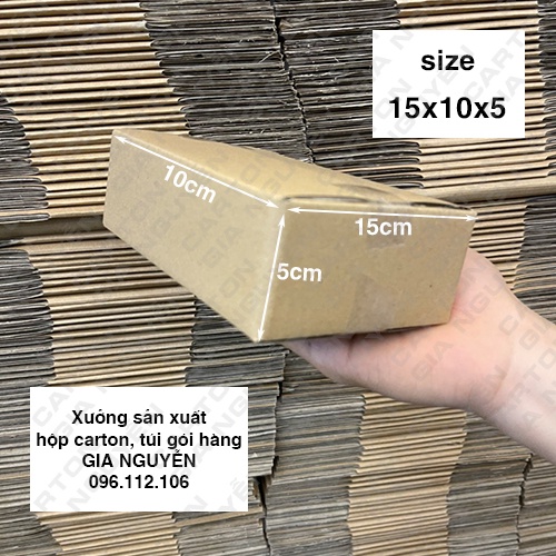 50 hộp carton 15x10x5 đóng gói mỹ phẩm, sách