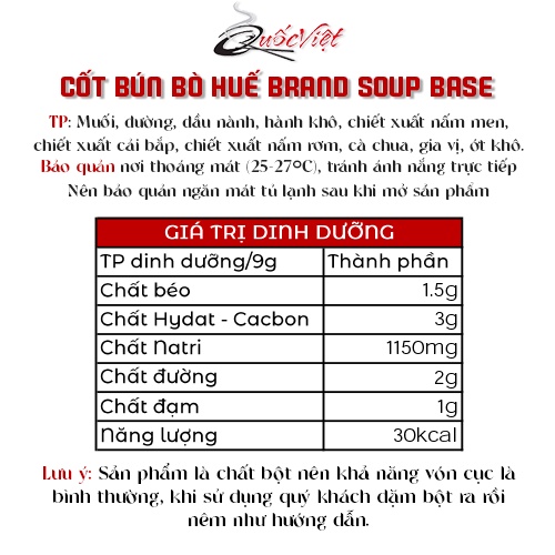 Gia Vị Nấu Bún Bò Huế Cốt Quốc Việt 50g - Nhập Khẩu USA