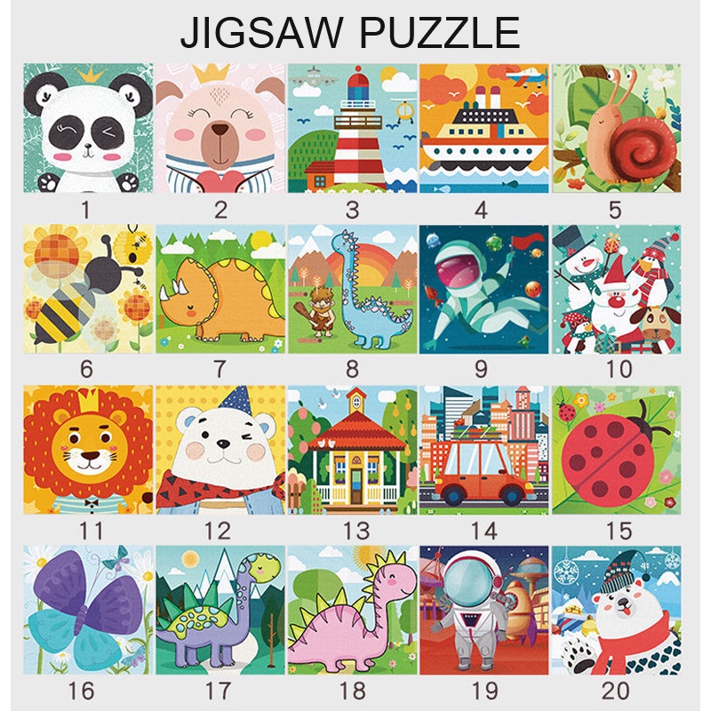 Bộ xếp hình HYG TOYS gồm 24 mảnh ghép 20 kiểu lựa chọn