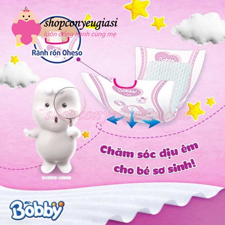 Miếng lót Bobby Newborn 1 - 108 miếng - Tặng Thêm 9 Miếng Tã Dán Bobby Size XS