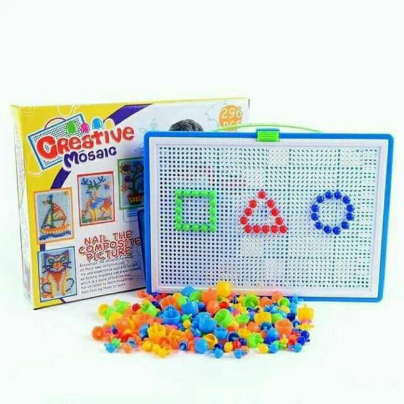 Cắm nấm sáng tạo tăng tập trung chú ý cho bé