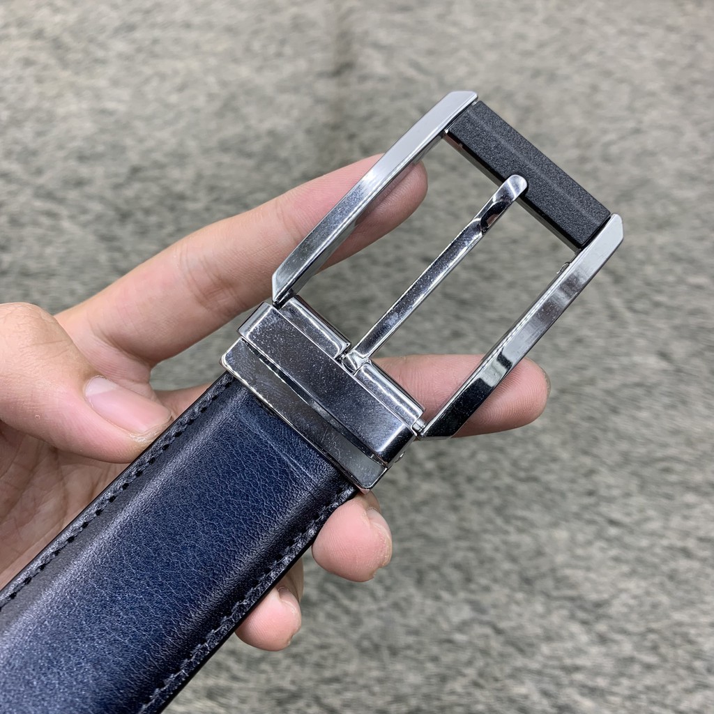 Dây lưng da bò thật mặt kim nhiều màu