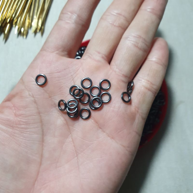 20 khoen thép đúc không rỉ làm giò bẫy gà rừng
