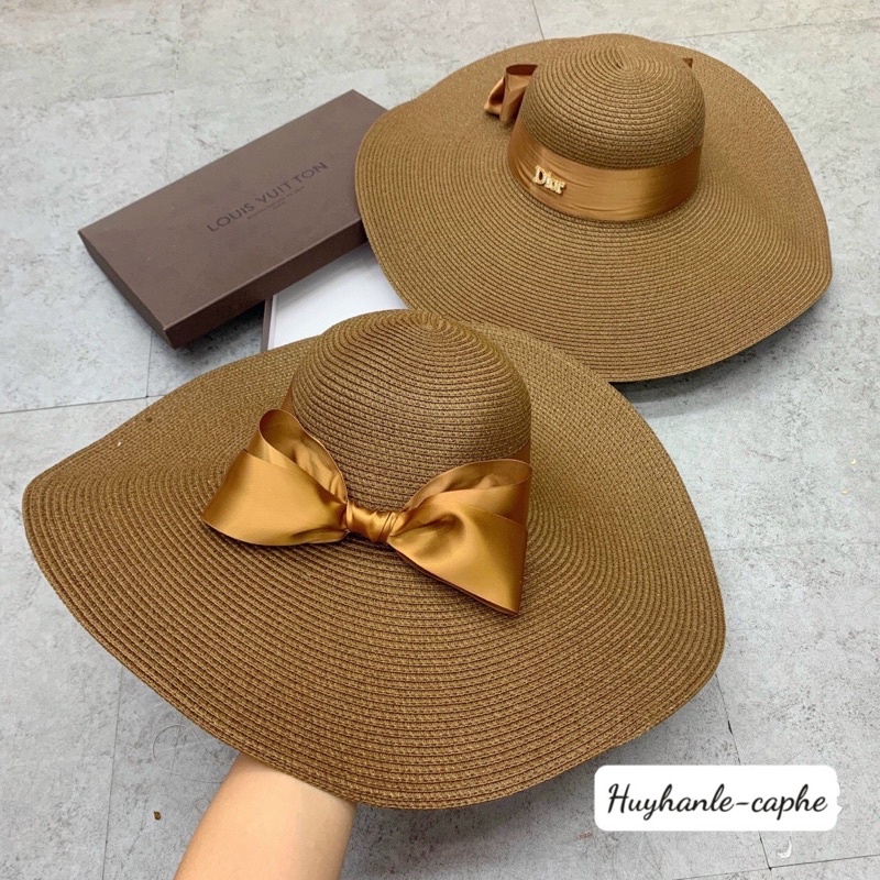 Mũ đi biển vành đại nơ sang ( hàng siêu dầy đẹp)