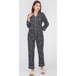 Bộ pijama cotton cà bông Hoa Việt