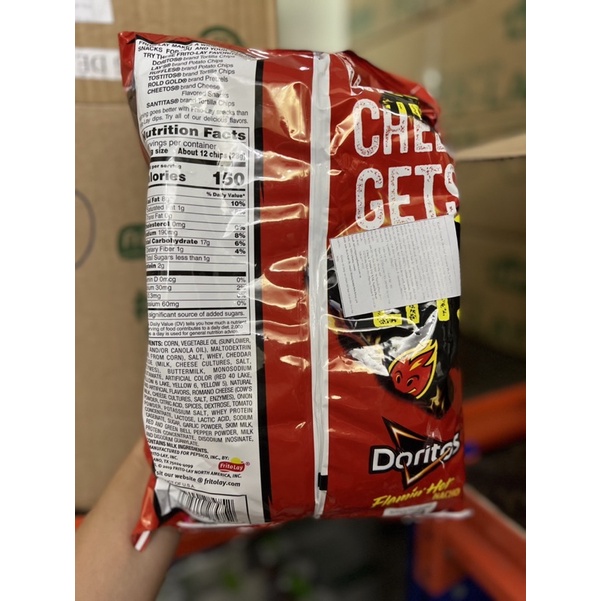 Bánh Snack Doritos Nacho Cheese 198,4g- Nhập Khẩu Mỹ
