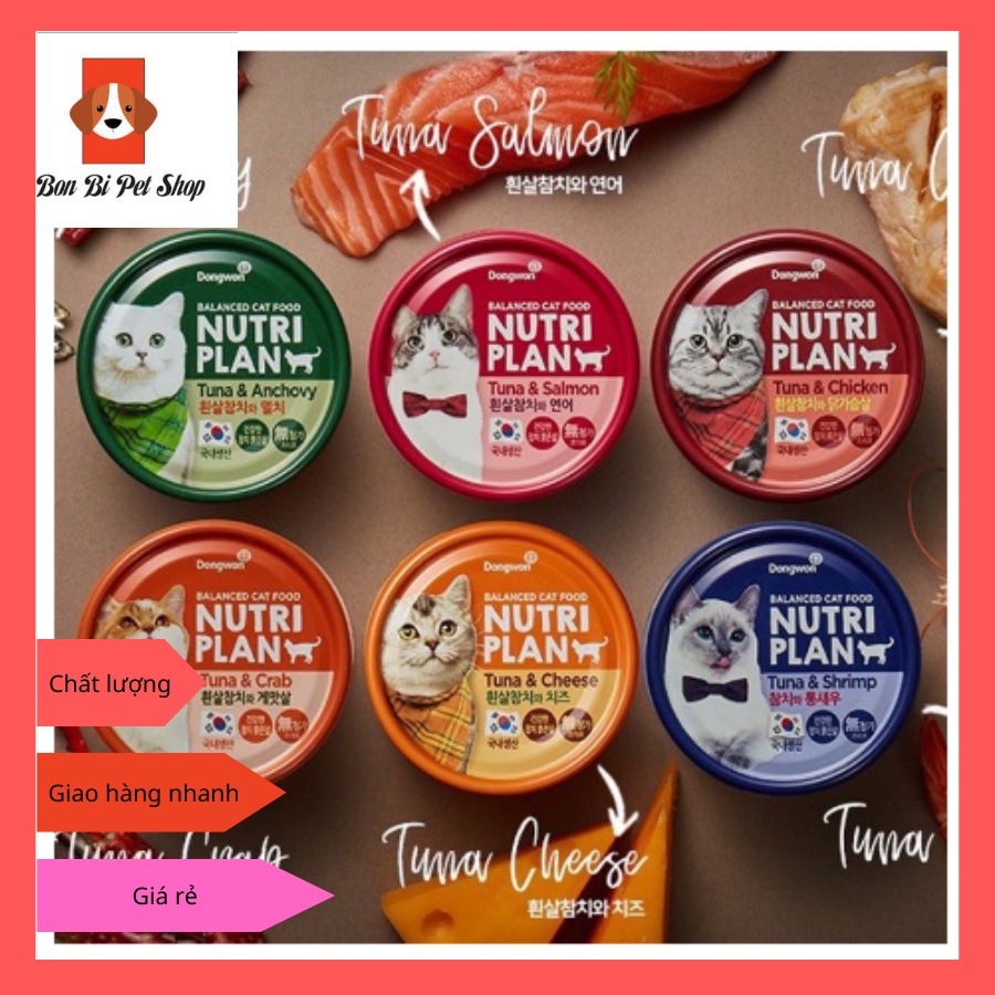 PATE CHO MÈO NUTRI PLAN HÀN QUỐC 160G