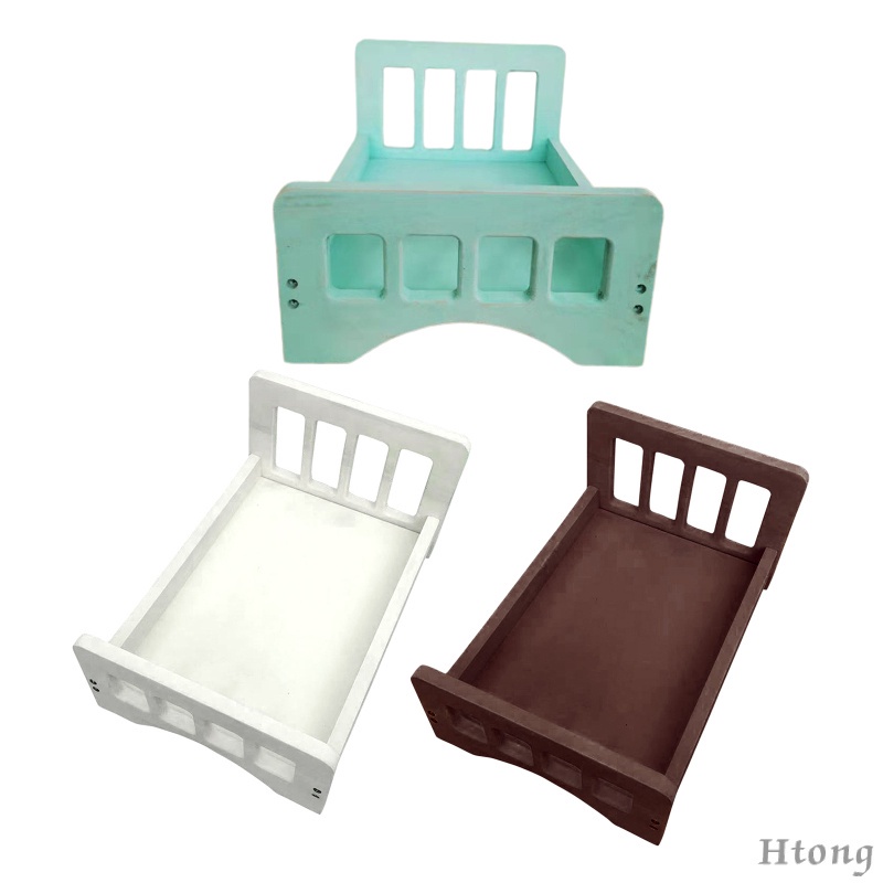 Giường Ngủ Bằng Gỗ Dùng Làm Phông Nền Chụp Ảnh Cho Bé Sơ Sinh