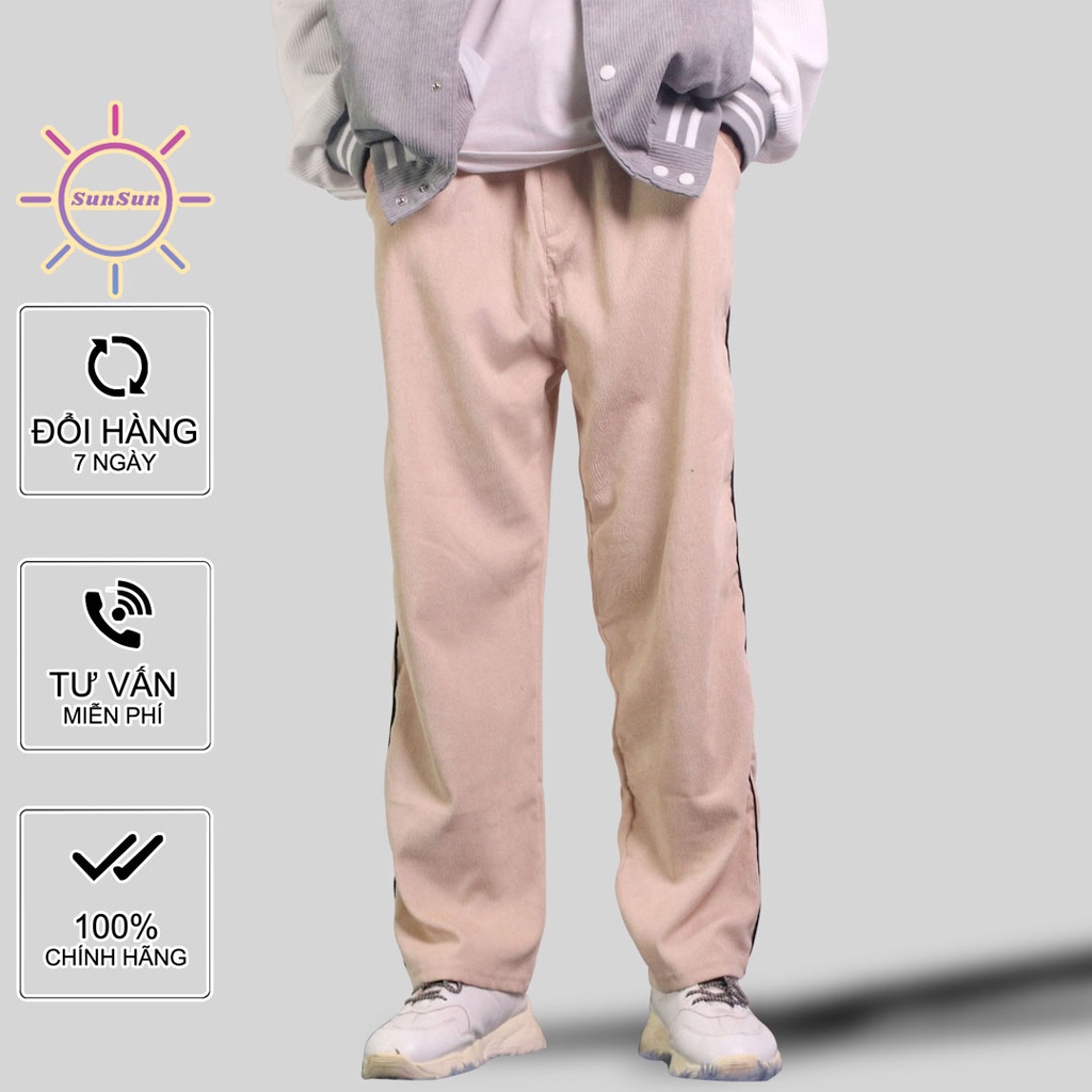 Quần ống rộng Sunsun S1015 vải tăm nhung loại tốt