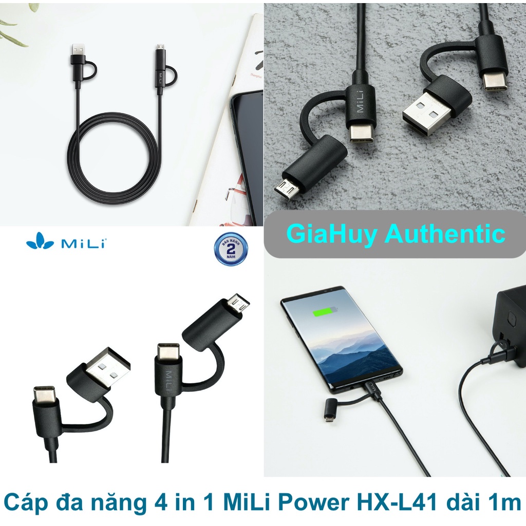 Cáp sạc đa năng 4-in-1 MiLi HX-L41 dài 1m