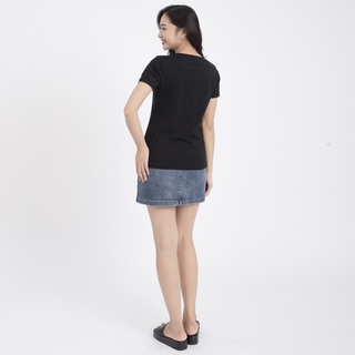 Áo thun cổ chìa khóa - Đen