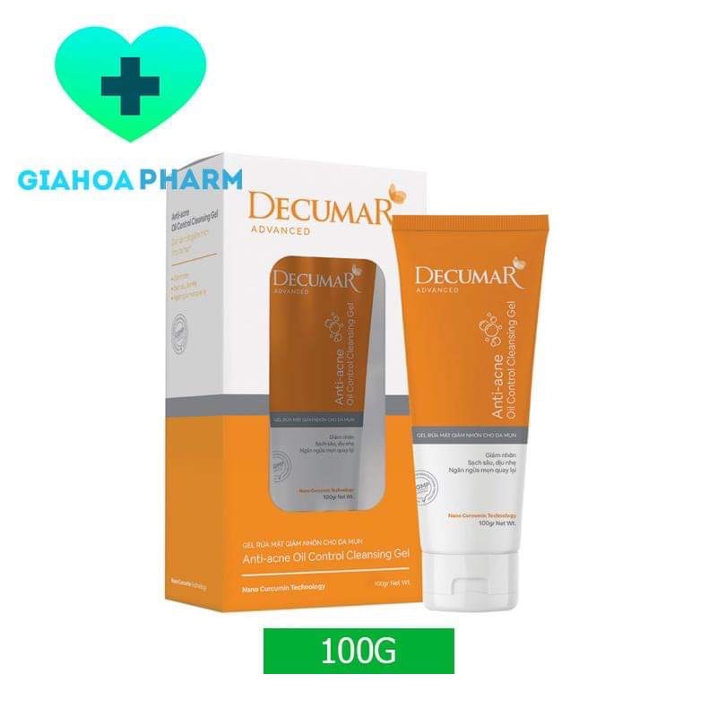 Gel rửa mặt giảm nhờn Decumar Advanced 100g