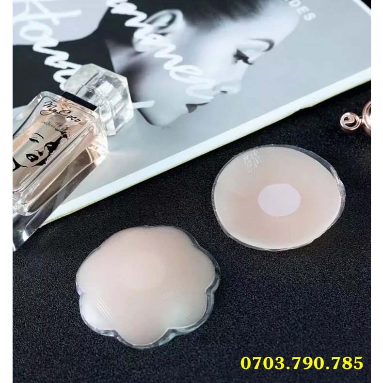 Miếng Silicon Dán Nhũ Hoa Cực Dính, Tái Sử Dụng Nhiều Lần