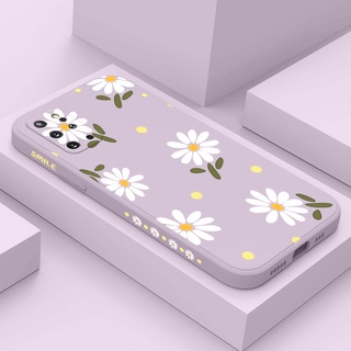 Ốp Điện Thoại Silicon Lỏng In Hình Hoa Cúc Bảo Vệ Toàn Diện Cho Samsung Galaxy S20 Plus Ultra FE