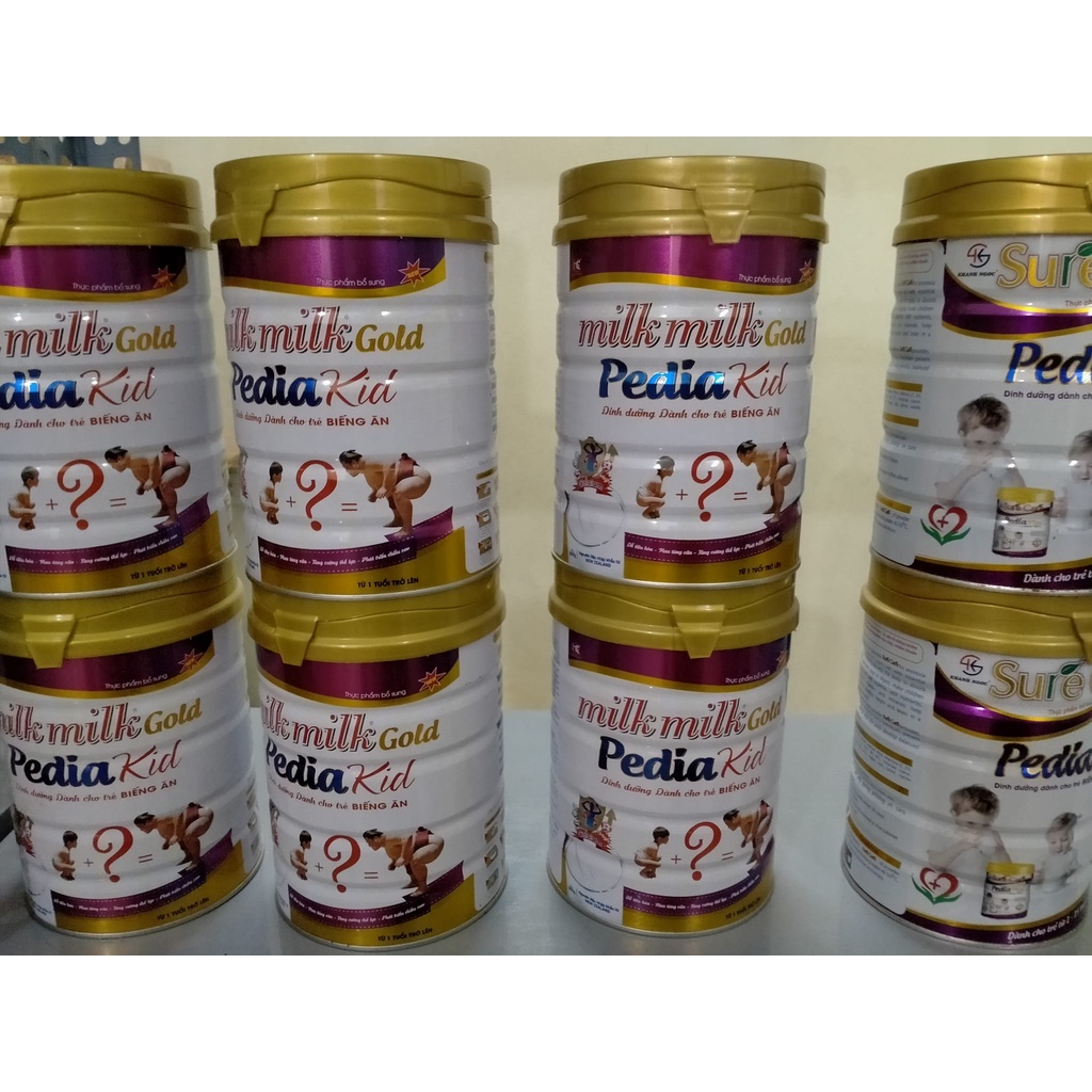 Sữa Milkmilkgold Pedia Kid dành cho trẻ biếng ăn, chậm tăng cân lon 900g