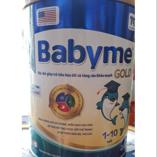Sữa bột babyme gold 900g