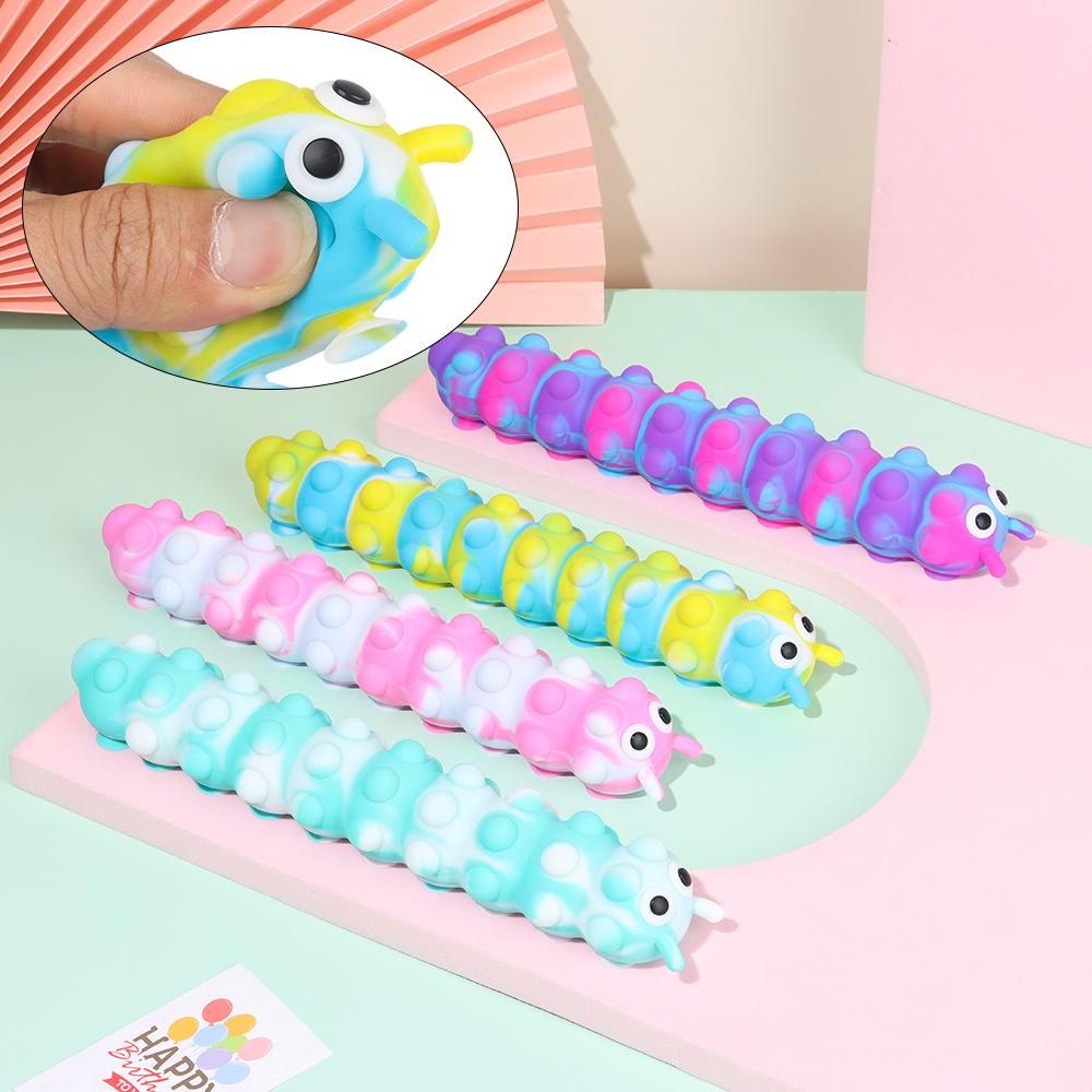 1 Đồ Chơi Con Sâu Thổi Bong Bóng Giúp Giảm Căng Thẳng