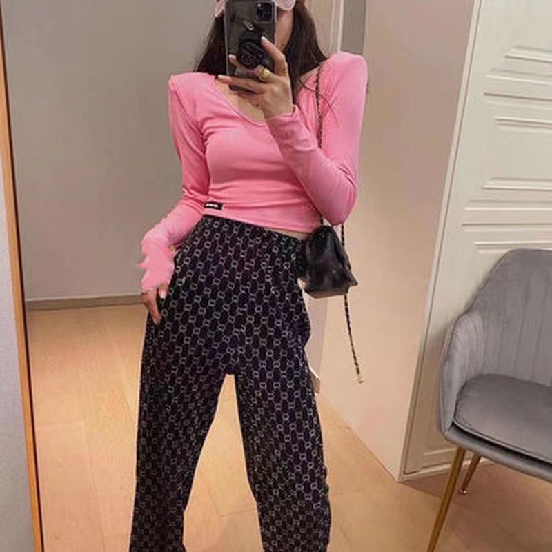 Quần Dài Ống Rộng In Chữ Thời Trang Mùa Hè Cho Nữ 2 Kiểu Lựa Chọn 3 Màu Lựa Chọn | BigBuy360 - bigbuy360.vn