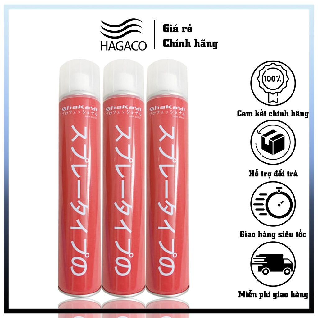 Gôm xịt tóc giữ nếp siêu đỉnh shakayi chính hãng MN37