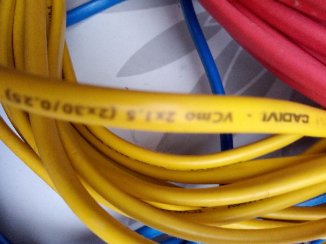 Dây điện đôi Oval mềm Cadivi 2x1,5mm Bán lẻ theo mét 5 mét/45K