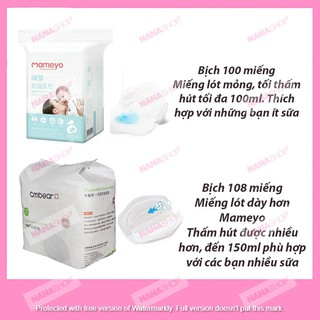 Miếng lót thấm sữa cmbear bịch 108 miếng siêu chống thấm, chống tràn - ảnh sản phẩm 3