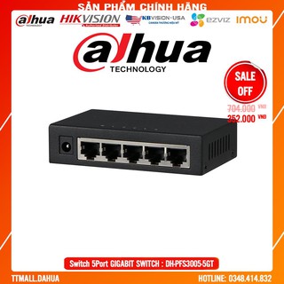 Switch dahua pfs3005-5gt 2 lớp 5 port- bảo hành chính hãng 18 tháng