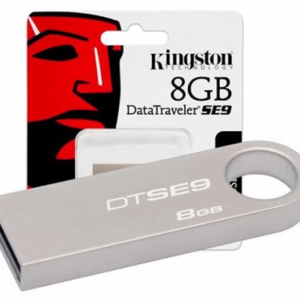 USB Kingsto 8Gb vỏ sắt DTSE9 2.0, thiết kế nhỏ gọn, vỏ kim loại chống nước