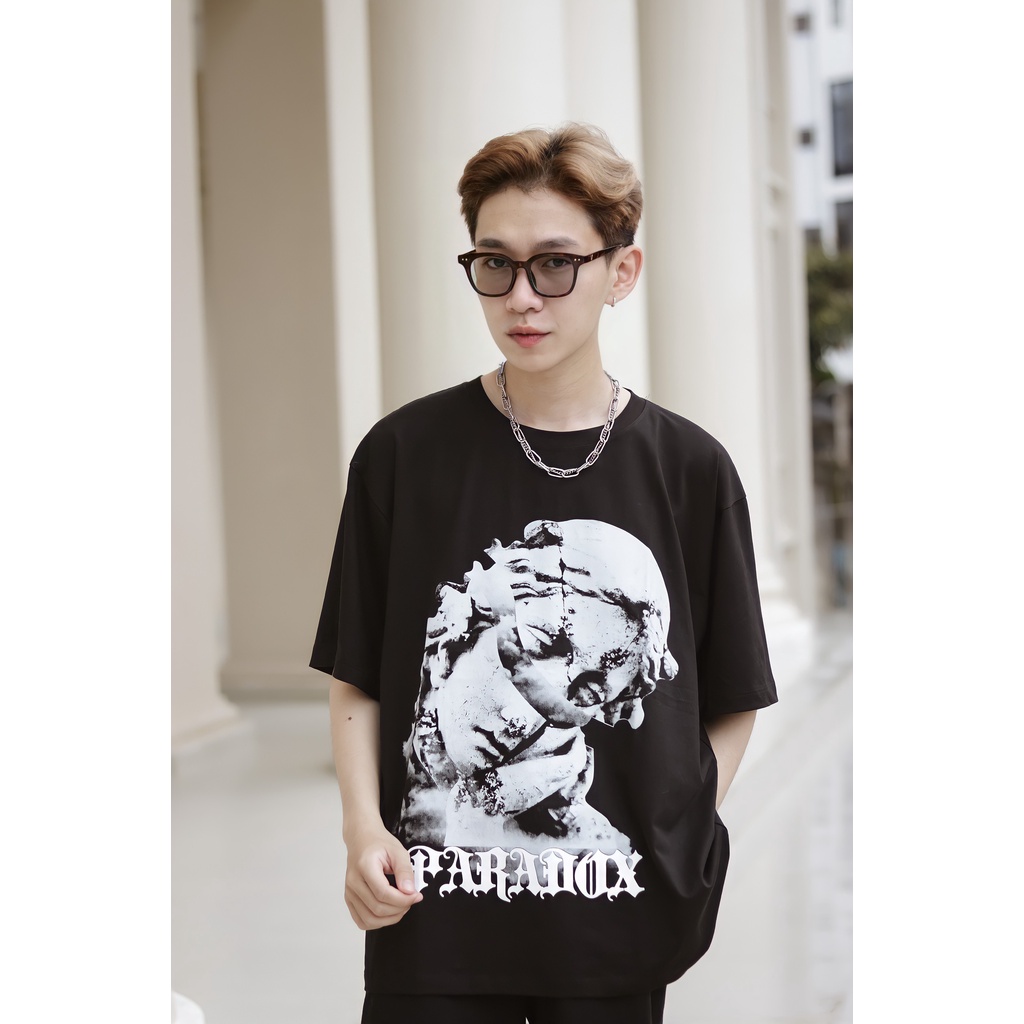 [Mã INCU50 giảm 50k đơn 250k] Áo thun Paradox CRACKING TEE (Black)