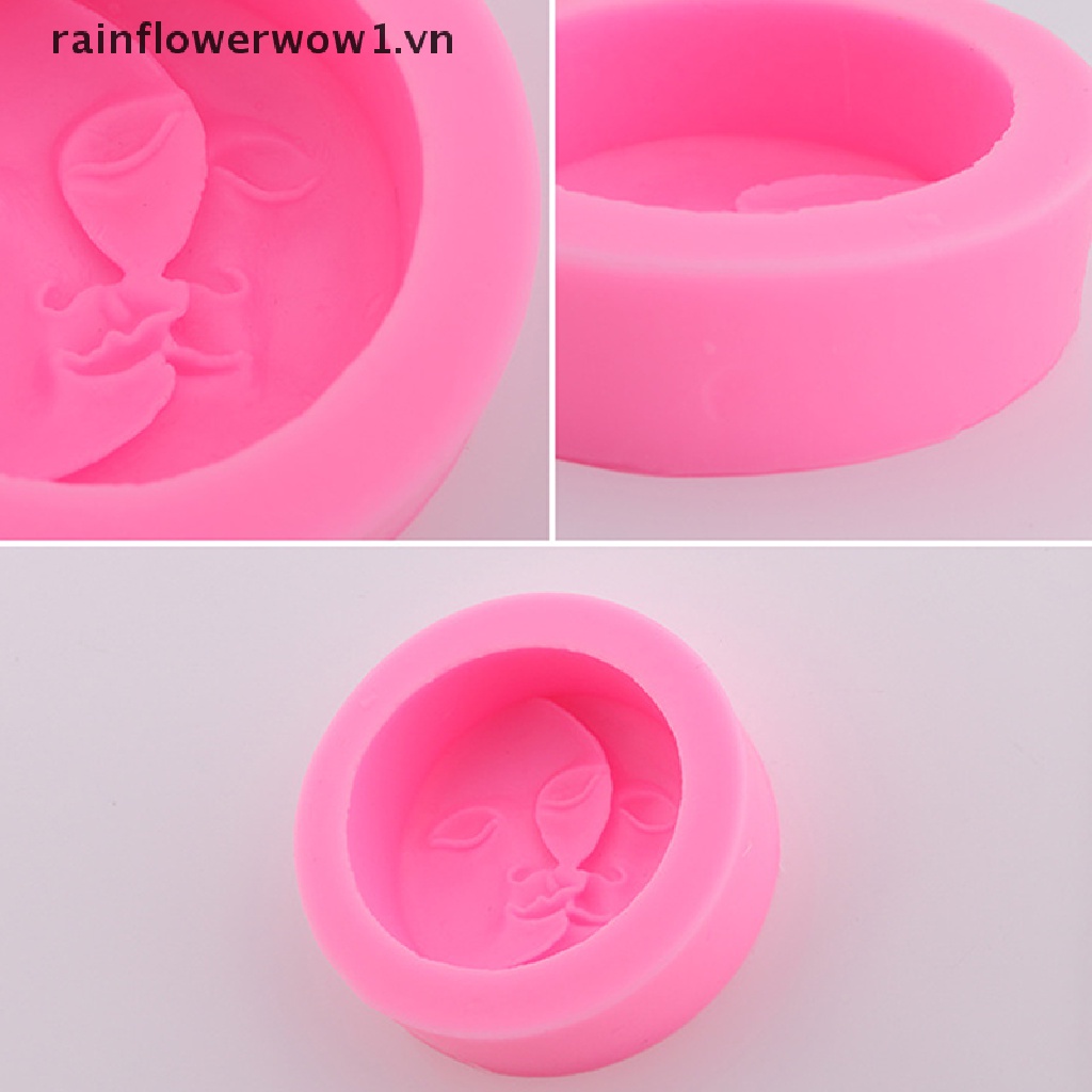 Khuôn Silicone Làm Nến / Xà Phòng / Mặt Trăng / Thủ Công