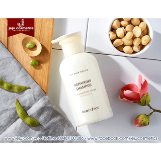 DẦU GỘI ĐẦU INNISFREE MY HAIR RECIPE REPAIRING SHAMPOO PHỤC HỒI TÓC HƯ TỔN