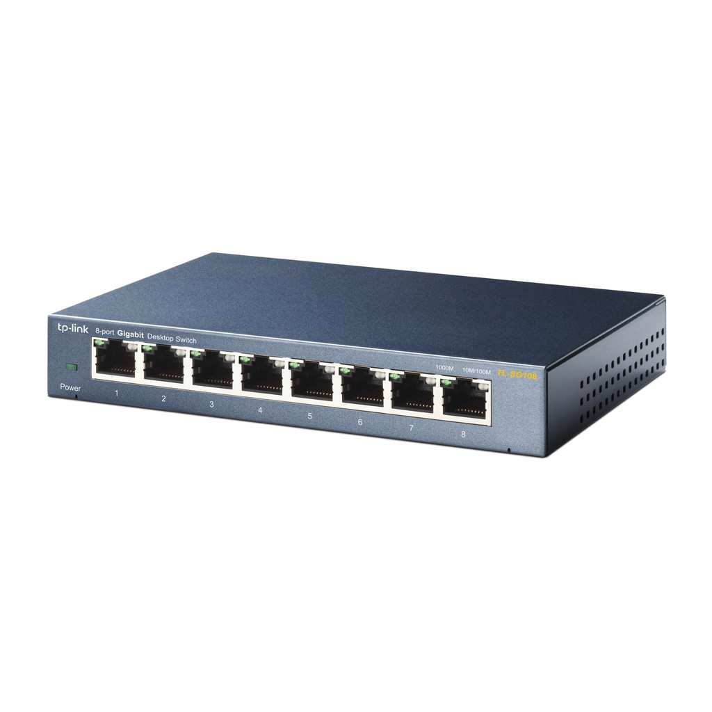 Bộ chia mạng switch 8 cổng TL-SG108 Gigabit 10/100/1000Mbps - Hàng Chính Hãng