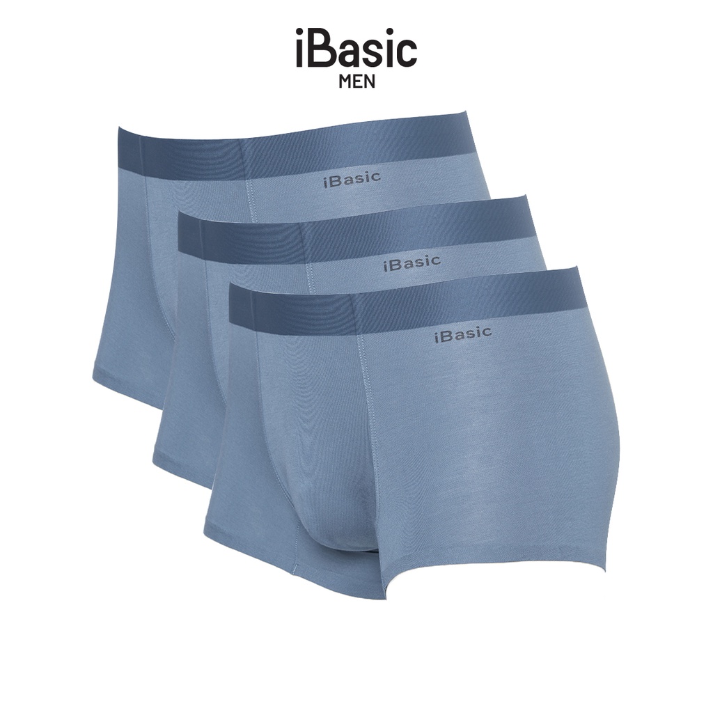 Combo 3 quần lót nam không đường may bonding trunk iBasic PANM104