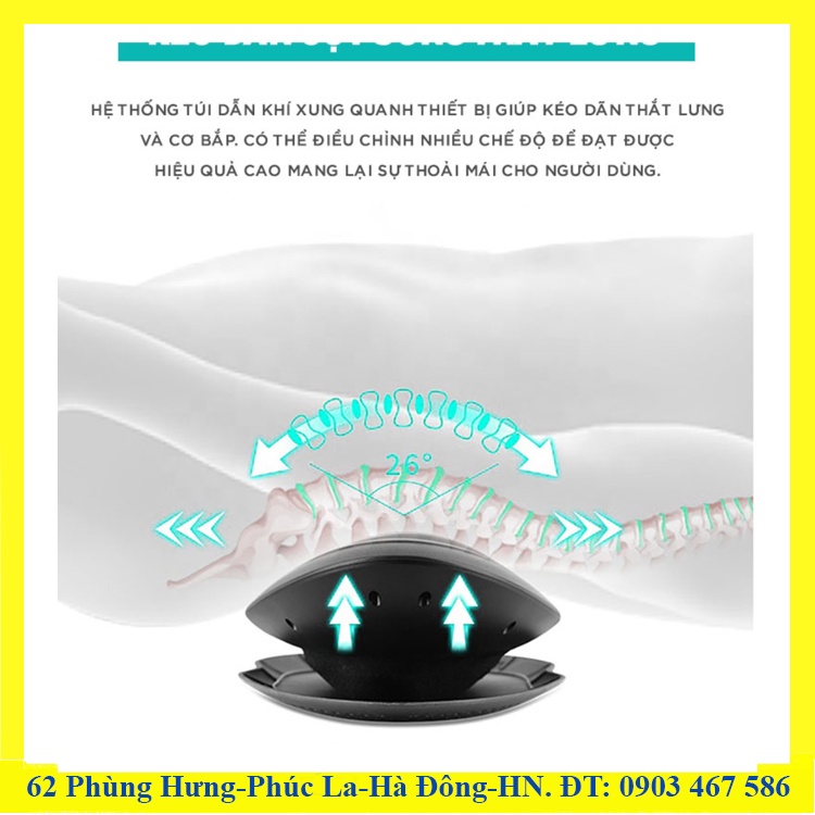 Máy Massage  Lưng, Hông, Eo Cao Cấp - Chuyên Sâu Thắt Lưng, Cột Sống - Bảo Hành 12 tháng