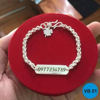 Lắc tay trẻ em khắc theo yêu cầu