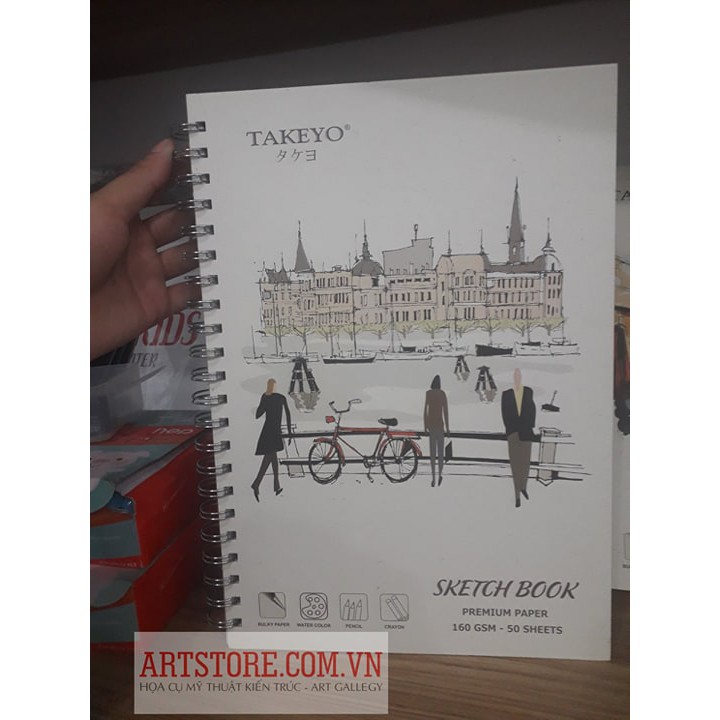 Sketch Book A4 TAKEYO 160gsm