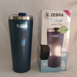 Ly giữ nhiệt inox zebra Thái Lan Polar kèm túi vải có quai đeo 870ml - 112702