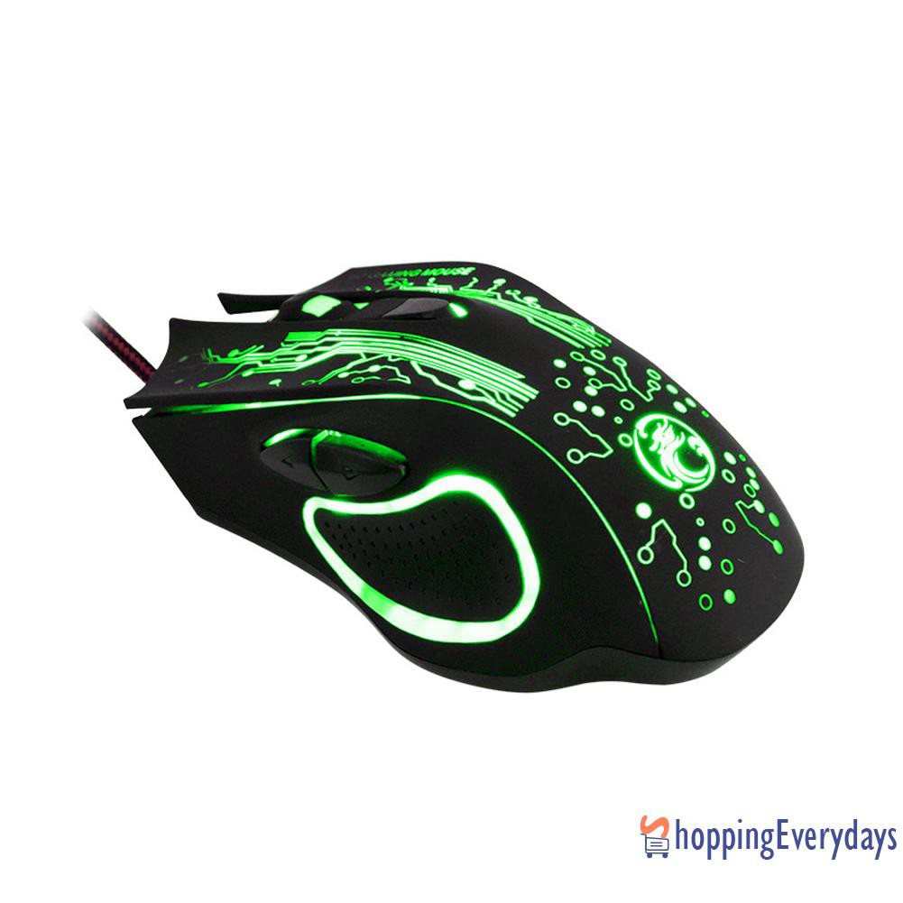 【sv】 IMICE X9 Gaming Optical Mouse 2400 DPI Adjustable Backlight USB Wired Mice