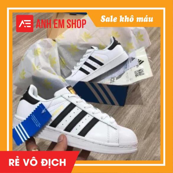 [Mã FAXANH245 giảm 10k đơn từ 50k] [Xả Kho Hàng] Giày Thể Thao Trắng Sọc Đen Cao Cấp nam nữ | BigBuy360 - bigbuy360.vn