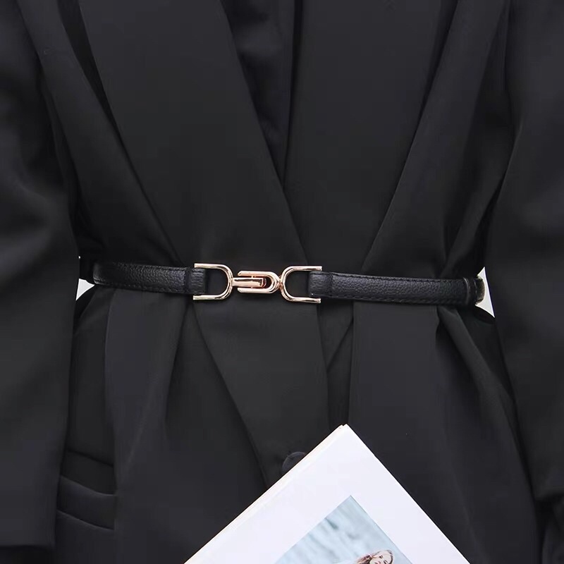 Belt váy bản nhỏ 1.4cm simsimvintage ĐV021 Đai nịt váy áo vest blazer size nhỏ chất da nới eo nhỏ