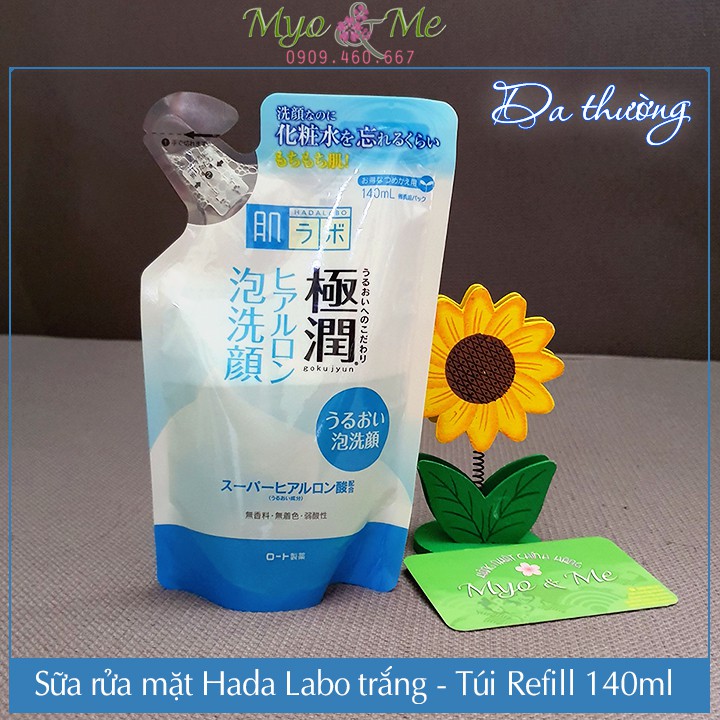 Sữa rửa mặt Hada Labo dạng chai tạo bọt sẵn Nhật Bản