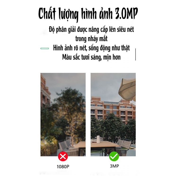 Camera YOOSEE 3.0Mpx YS-2021 - , utral HD, IP WIFI, Xoay 360 Độ - VIET STAR phân phối
