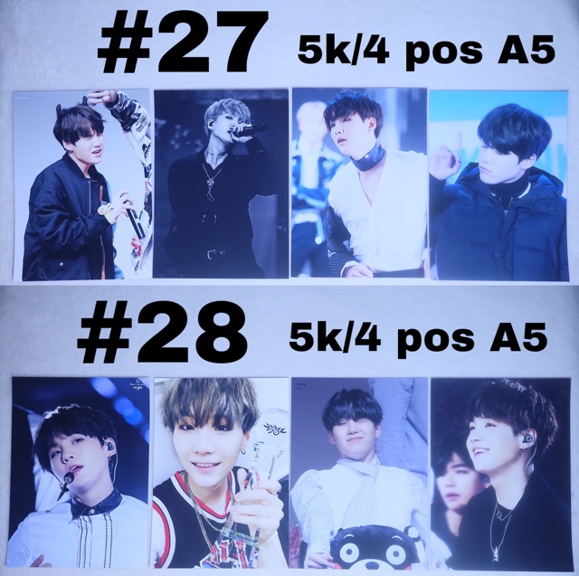 (Có sẵn) Sale poster A5 Suga BTS 2