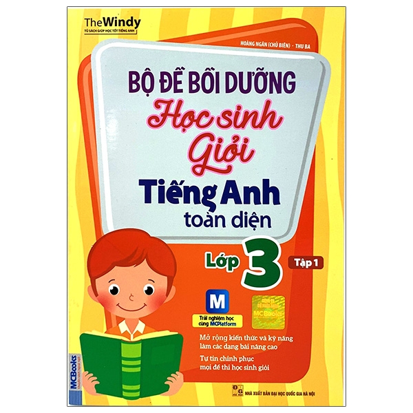 Sách Bộ Đề Bồi Dưỡng Học Sinh Giỏi Tiếng Anh Toàn Diện - Lớp 3 (Tập 1)