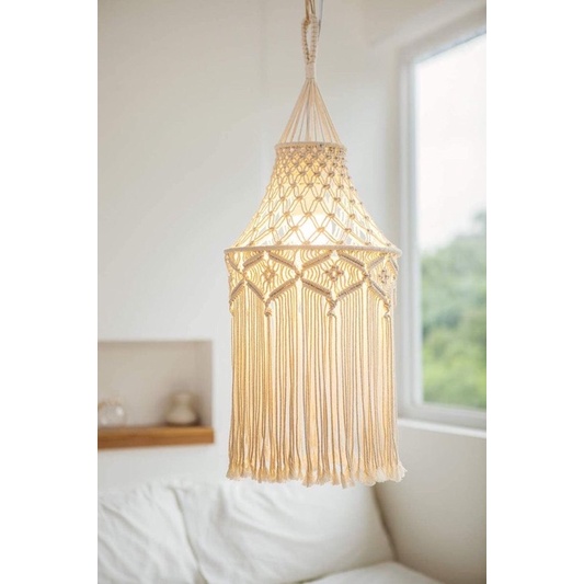 Chao đèn macrame