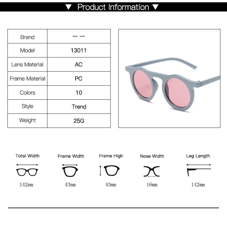 Kính Mát Nữ Gọng Tròn Phong Cách Cổ Điển 2020