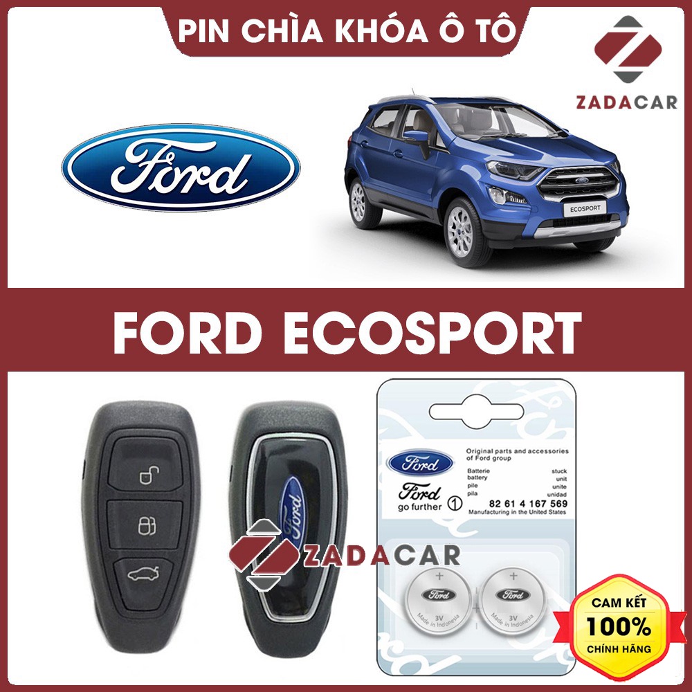 Pin chìa khóa ô tô Ford EcoSport chính hãng Ford sản xuất tại Indonesia 3V