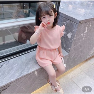Bộ quần áo bé gái bộ bé gái 8-18kg  Củ khoai tây shop phong cách Hàn Quốc chất vải đũi thoáng mát dễ thương siêu hot