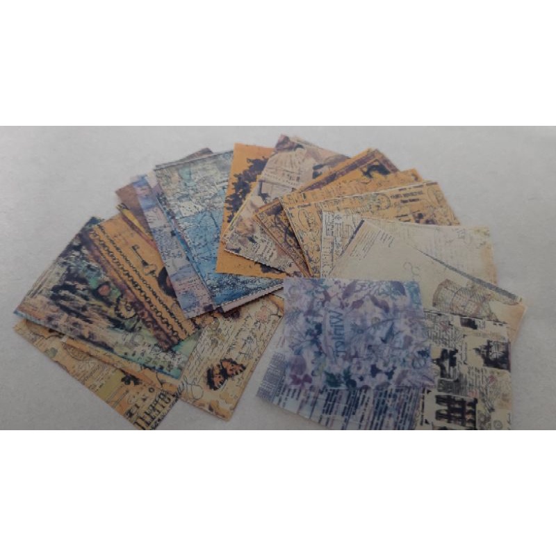 Set 45 tờ giấy nền phong cách retro vintage