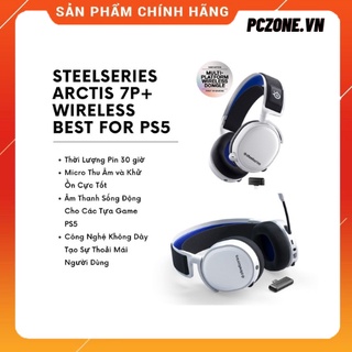 Tai nghe không dây steelseries arctis 7p+ wireless best for ps5 -chính hãng- bảo hành 12 tháng - mới 100%